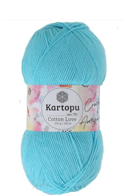 KARTOPU - KARTOPU COTTON LOVE K516 Turkuaz