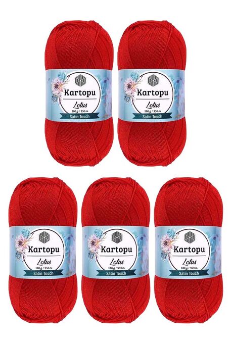KARTOPU - KARTOPU LOTUS 5 Lİ PAKET K165 Kırmızı