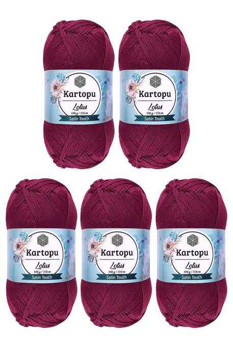 KARTOPU - KARTOPU LOTUS 5 Lİ PAKET K747 Vişne
