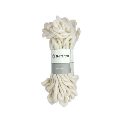 KARTOPU - KARTOPU WOOL DECOR K1037 Krem