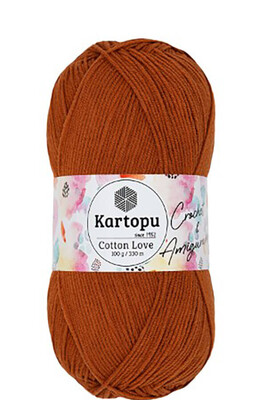 KARTOPU - KARTOPU COTTON LOVE K1834 COPPER COLOR