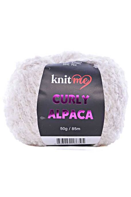 KNIT ME - KNIT ME CURLY ALPACA KC02 Kemik