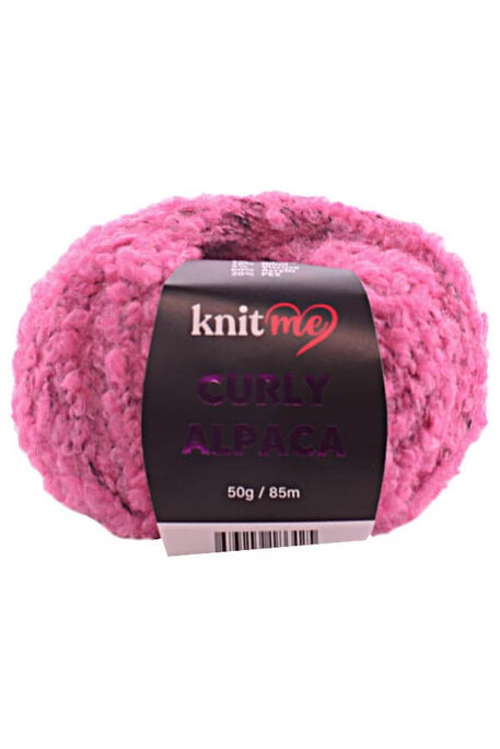 KNIT ME - KNIT ME CURLY ALPACA KC05 Fuşya