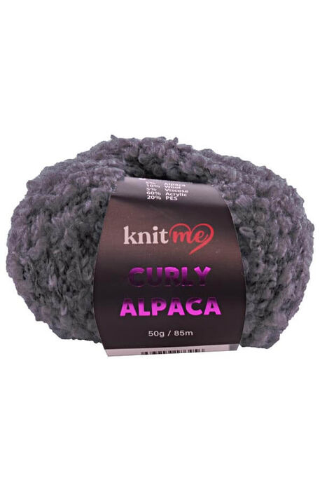 KNIT ME - KNIT ME CURLY ALPACA KC09 Füme