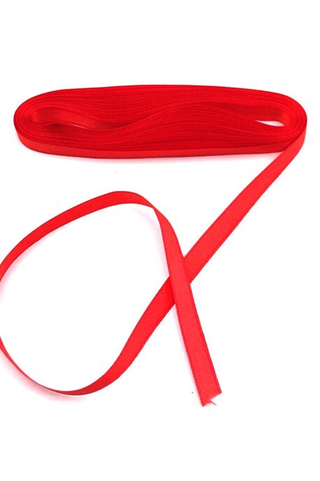  - KURDELA SATEN NO: 2 (1 CM) 10 MT 102 KIRMIZI