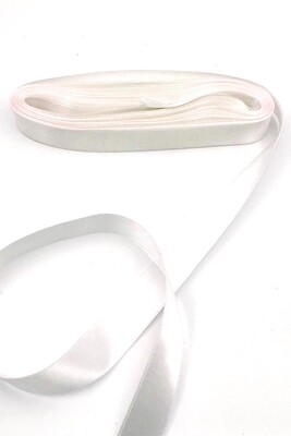  - KURDELA SATEN NO: 5 (2 CM) 10 MT 101 BEYAZ