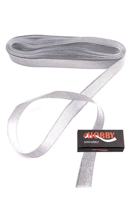  - KURDELA SİM NO: 5 (2 CM) 10 MT 01 GÜMÜŞ