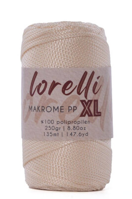LORELLİ - LORELLİ MAKROME PP XL 3MM 017 Krem