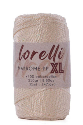 LORELLİ - LORELLİ MAKROME PP XL 3MM 028 Krem