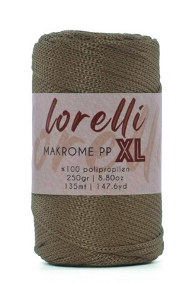 LORELLİ - LORELLİ MAKROME PP XL 3MM 039 Kahve Çekirdeği