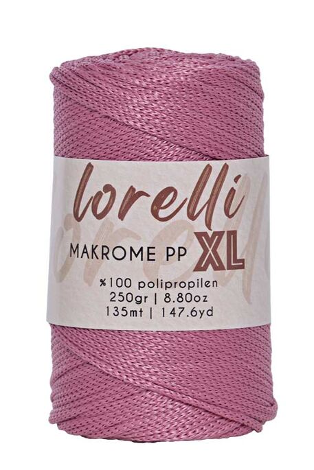 LORELLİ - LORELLİ MAKROME PP XL 3MM 090 Gül Kurusu