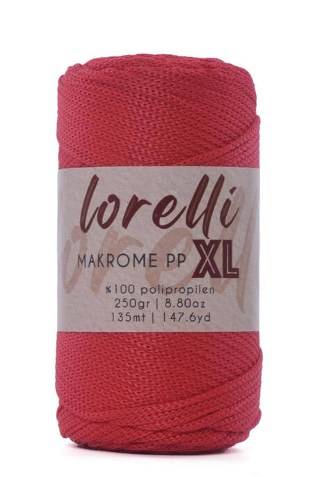 LORELLİ - LORELLİ MAKROME PP XL 3MM 100 Kırmızı