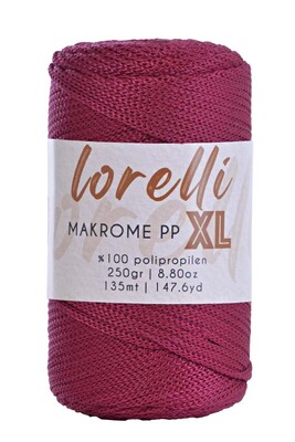 LORELLİ - LORELLİ MAKROME PP XL 3MM 113 Şarabi