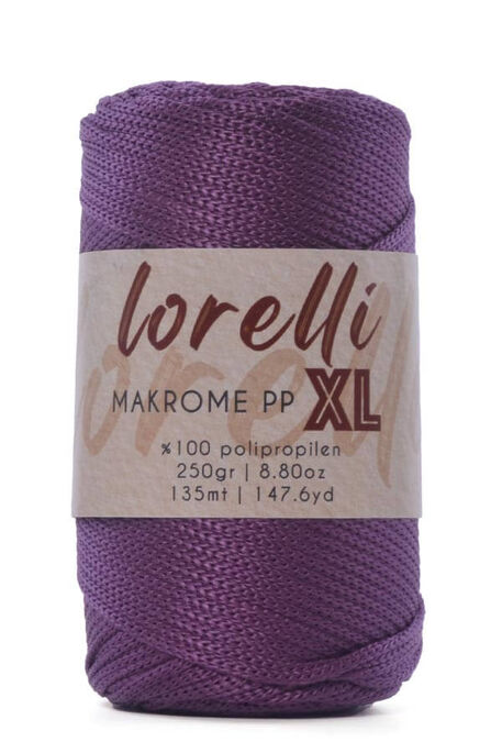 LORELLİ - LORELLİ MAKROME PP XL 3MM 160 Mürdüm