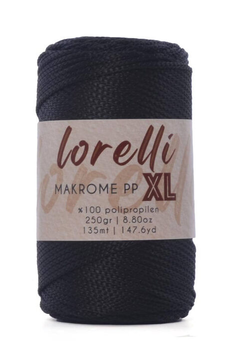 LORELLİ - LORELLİ MAKROME PP XL 3MM 270 Siyah