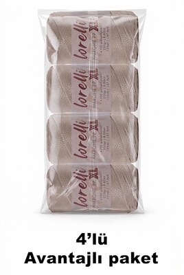 LORELLİ - LORELLİ MAKROME PP XL 3MM 4 LÜ PAKET 037 Kese Kağıdı