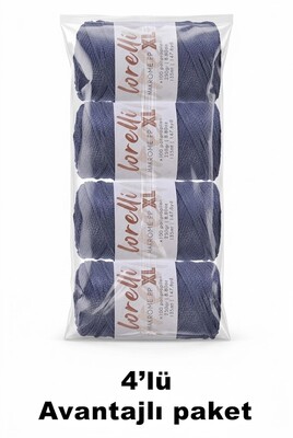 LORELLİ - LORELLİ MAKROME PP XL 3MM 4 LÜ PAKET 069 Füme