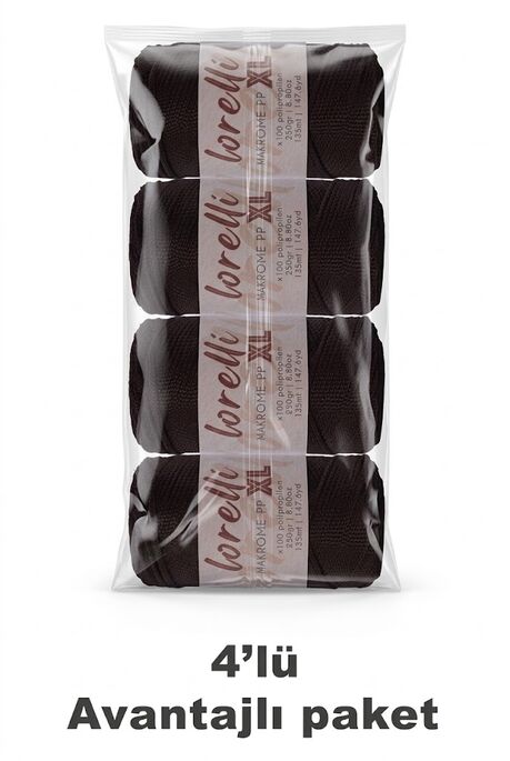 LORELLİ MAKROME PP XL 3MM 4 LÜ PAKET 210 Bitter - 1
