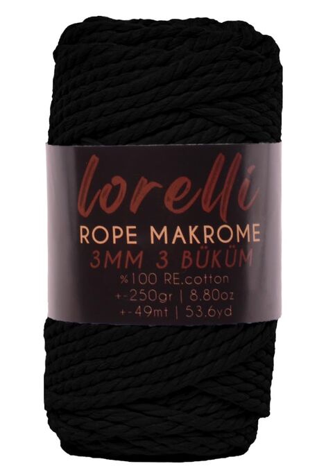 LORELLİ - LORELLİ ROPE MAKROME 150 Siyah