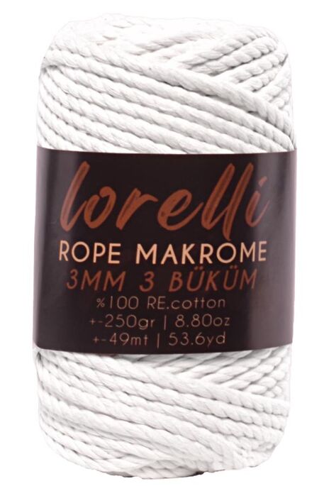 LORELLİ ROPE MAKROME 151 Beyaz - 1