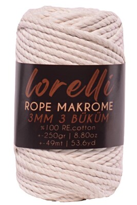 LORELLİ ROPE MAKROME 152 Krem