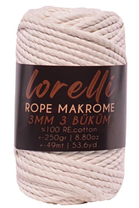 LORELLİ ROPE MAKROME 152 Krem - 1