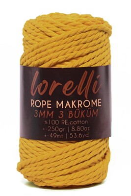 LORELLİ ROPE MAKROME 164 Sarı