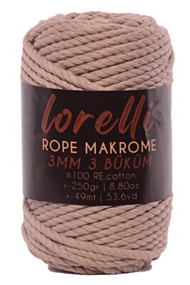 LORELLİ ROPE MAKROME 168 Vizon