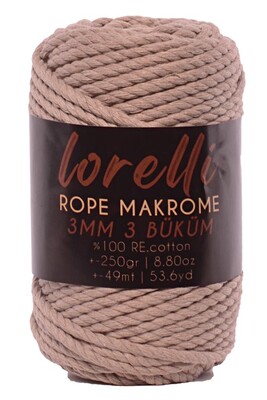 LORELLİ ROPE MAKROME 168 Vizon - Thumbnail