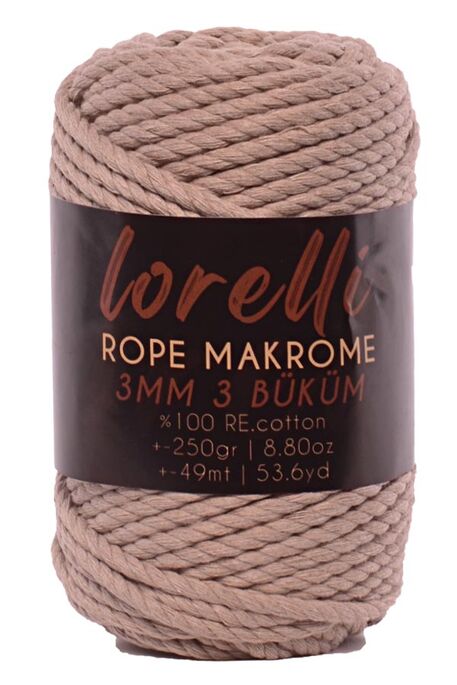 LORELLİ - LORELLİ ROPE MAKROME 168 Vizon