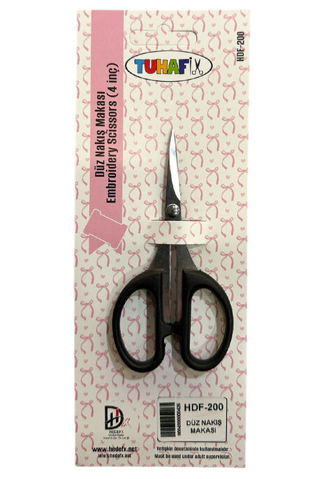  - MAKAS HDF 200 DÜZ NAKIŞ MAKASI 10 CM (4,5 İNÇ)