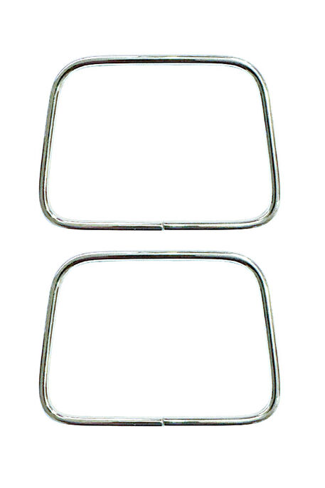  - METAL ÇANTA SAPI DİKDÖRTGEN 11 CM GÜMÜŞ 5MM