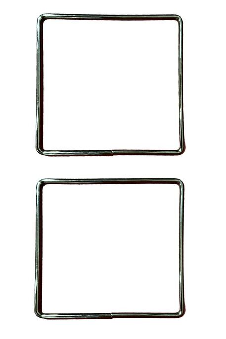  - METAL ÇANTA SAPI KARE 14 CM ANTRASİT 5MM