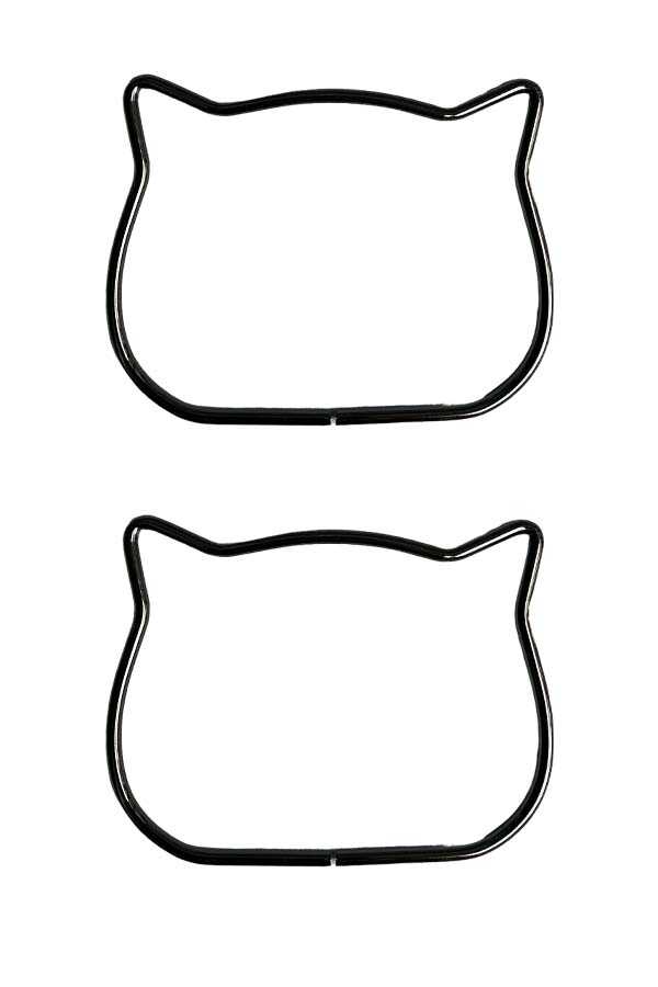 Metal Çanta Sapı Kedi 11 Cm Antrasit 5mm