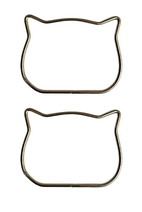  - METAL ÇANTA SAPI KEDİ 11 CM GOLD 5MM