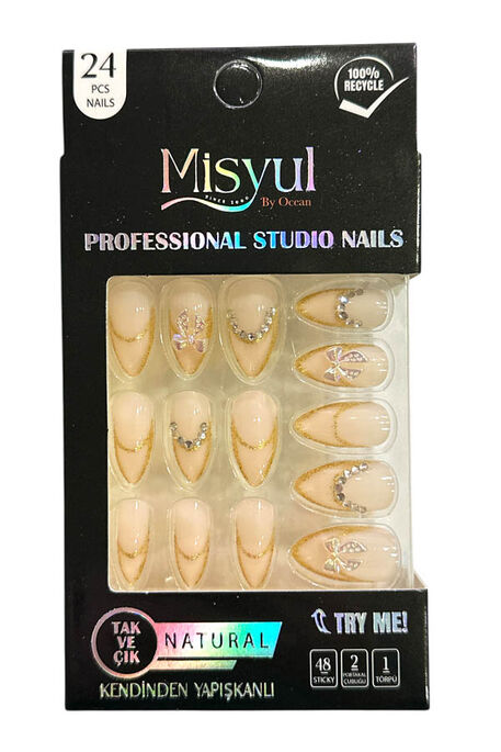  - MİSYUL 2016 YAPIŞKANLI TIRNAK 24 LÜ TAŞLI