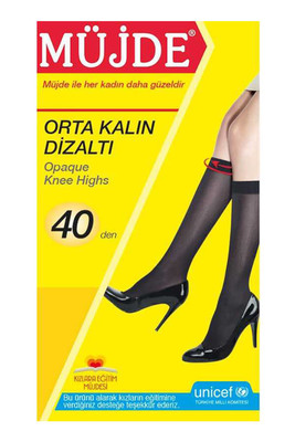 MEDİUM 40 DENIER BELOW KNEE SOCKS - Thumbnail