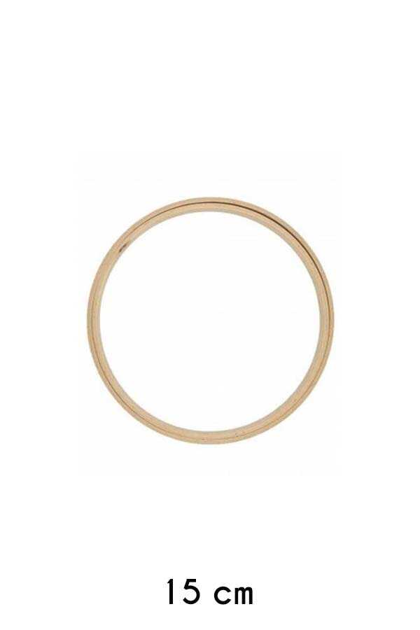 Nakış Kasnağı Düz Yuvarlak Ahşap 8 Mm 201-3 No: 3 (15.5cm)
