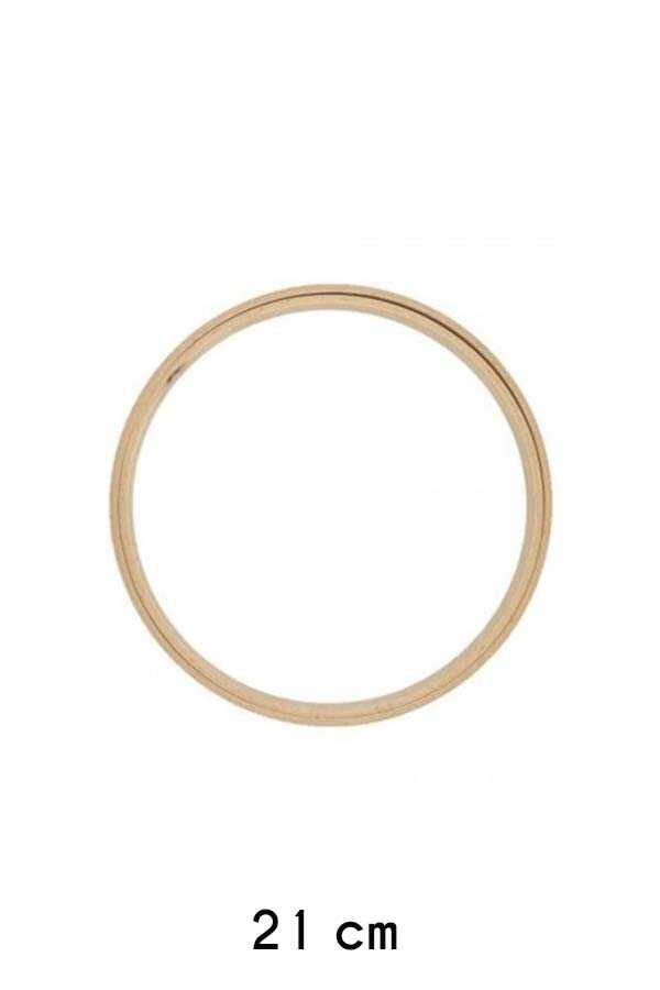 Nakış Kasnağı Düz Yuvarlak Ahşap 8 Mm 201-6 No: 5 (21.5cm)