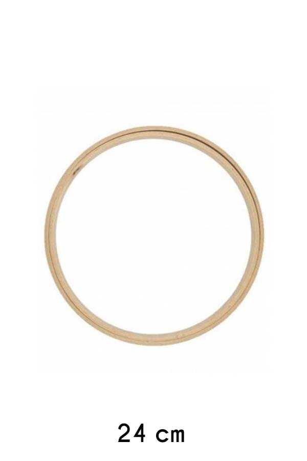 Nakış Kasnağı Düz Yuvarlak Ahşap 8 Mm 201-8 No: 6 (25cm)
