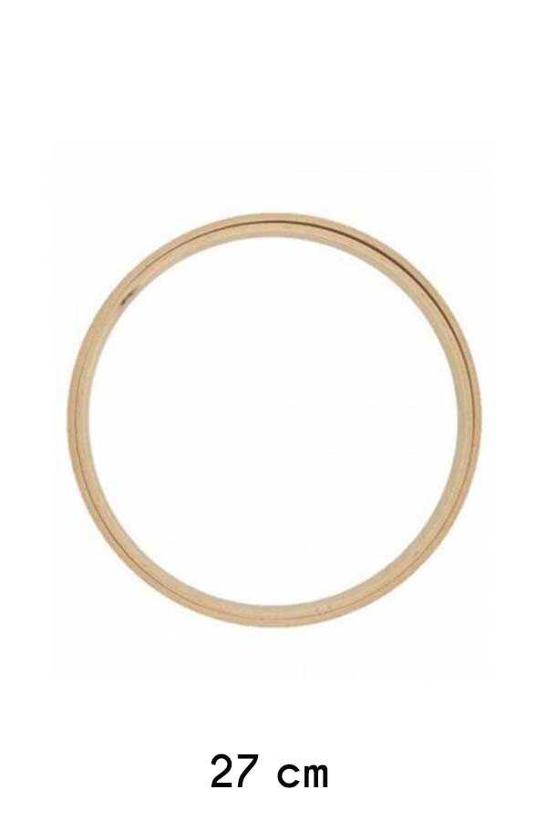 Nakış Kasnağı Düz Yuvarlak Ahşap 8 Mm 201-10 No: 7 (27.5cm)
