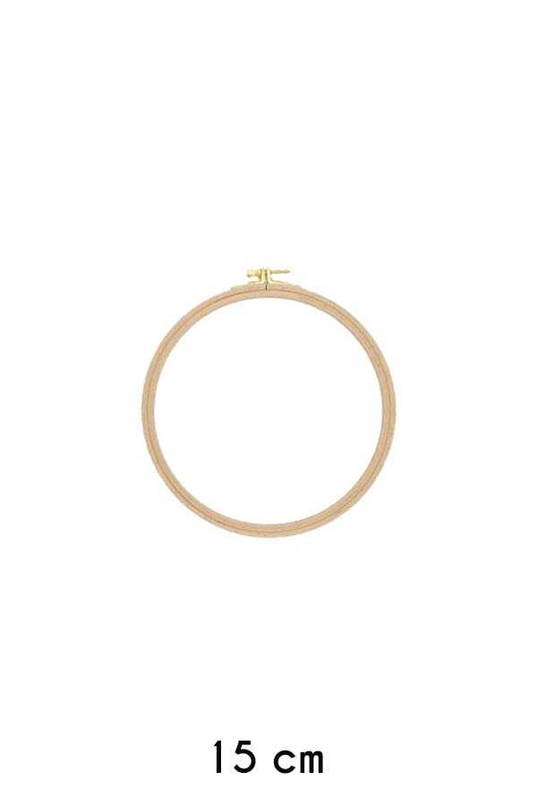 Nakış Kasnağı Vidalı Yuvarlak Ahşap 8 Mm 202-3 No: 3 (15cm)