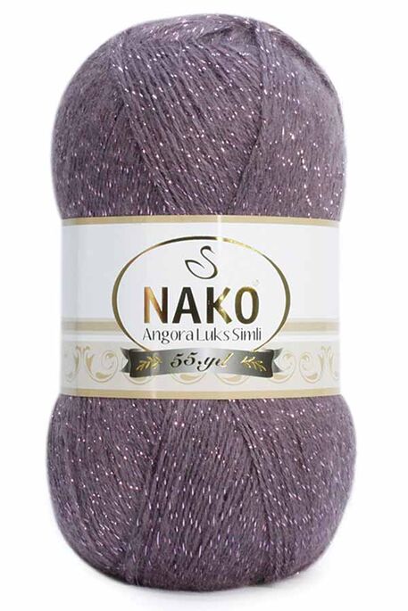 NAKO - NAKO ANGORA LÜKS SİMLİ 11598 Mürdüm