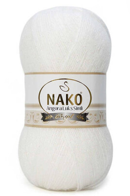 NAKO - NAKO ANGORA LÜKS SİMLİ 208SE Beyaz