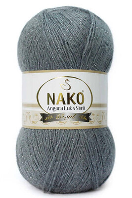 NAKO ANGORA LÜKS SİMLİ 3468 Koyu Metalik Gri
