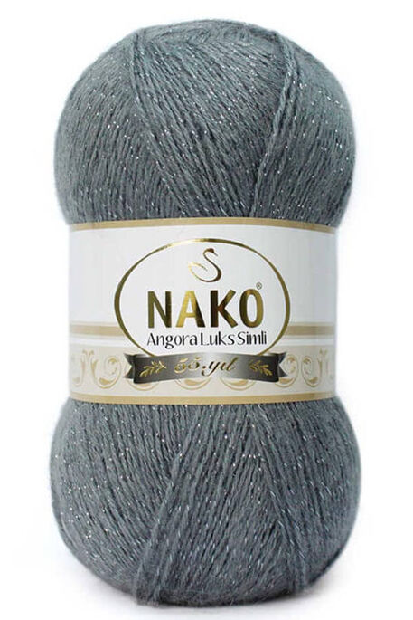 NAKO ANGORA LÜKS SİMLİ 3468 Koyu Metalik Gri - 1