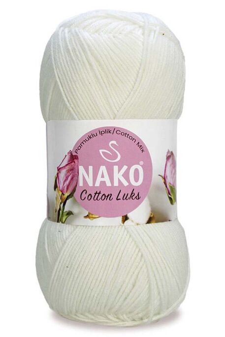 NAKO - NAKO COTTON LÜKS 97570 Süt Beyaz