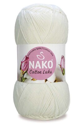 NAKO - NAKO COTTON LÜKS 97570 Süt Beyaz