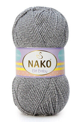 NAKO ELİT BABY 21353 Gri - Beyaz Muline - 2