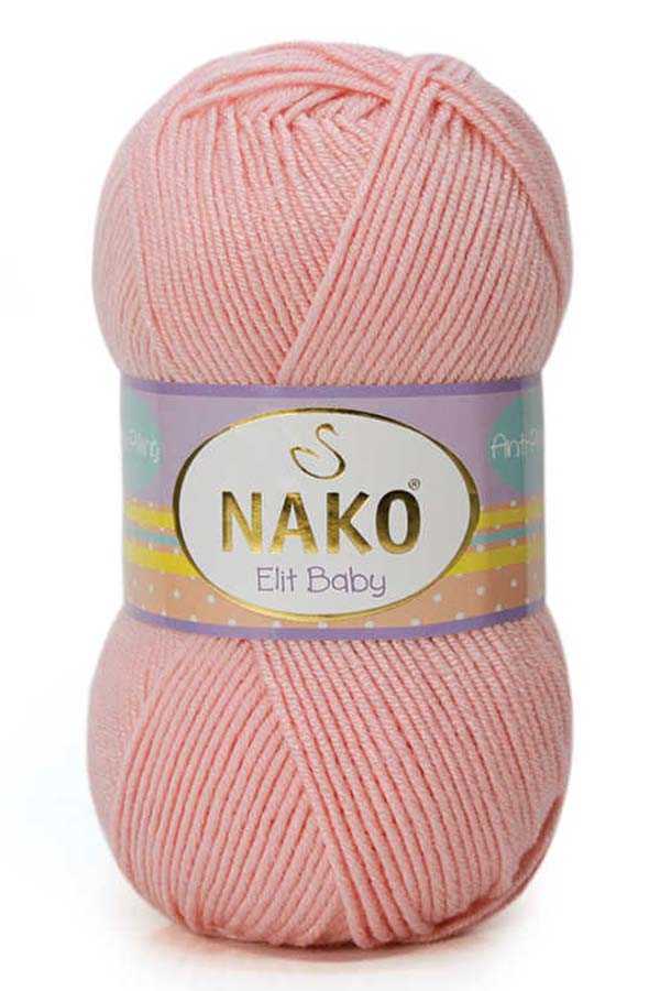 NAKO ELİT BABY 6165 Pudra BEBE ÖRGÜ İPLİKLERİ NAKO Kalınlık/Weight (3